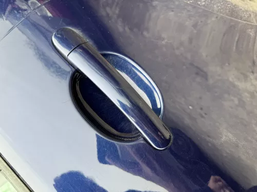 VW Polo 9N 9N3 Tür hinten links 4/5-Türer blau LB5N - ohne Anbauteile (180033)