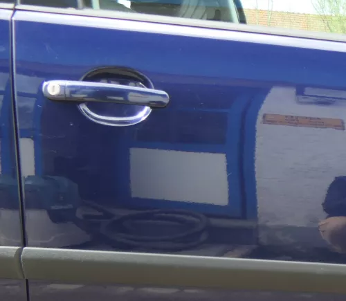 VW Polo 9N 9N3 Tür vorne rechts Beifahrertür 4/5-Türer blau LB5N ohneAnba (180034)