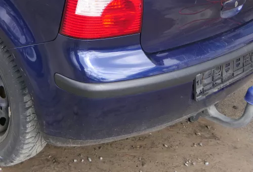 VW Polo 9N 9N3 Stoßstange Heckstoßstange hinten blau LB5N (180035)