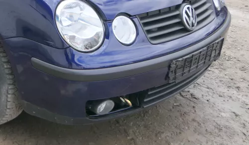 VW Polo 9N Stoßstange Frontstoßstange vorne blau LB5N (180036)