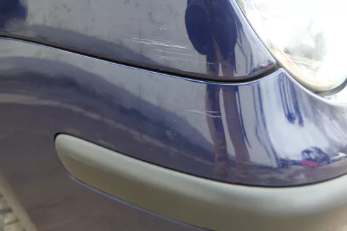 VW Polo 9N Stoßstange Frontstoßstange vorne blau LB5N (180036)