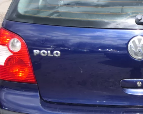 VW Polo 9N3 9N Heckklappe Kofferraumklappe Klappe blau LB5N ohne Anbauteile (180039)