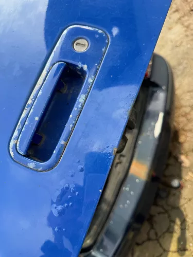 VW Golf 4 Limousine Heckklappe Kofferraumklappe Klappe hinten blau LW5Z-ohneAnb (180057)