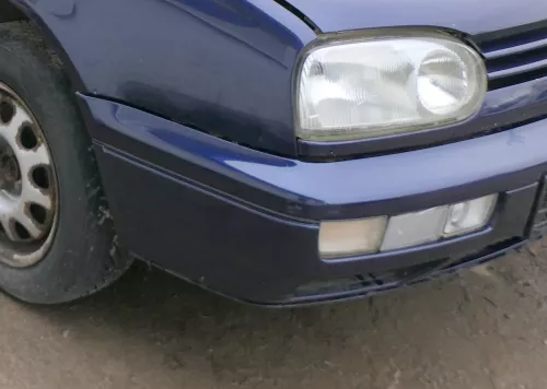 VW Golf 3 auch Cabrio Stoßstange vorne Stoßfänger vorn lackiert nlau LC5U (180210)