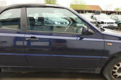 VW Golf 3 4 1E Cabrio Tür vorne rechts Beifahrertür blau LC5U - ohne Anbauteile