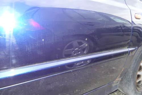 VW Golf 3 4 1E Cabrio Tür vorne rechts Beifahrertür blau LC5U - ohne Anbauteile (180216)