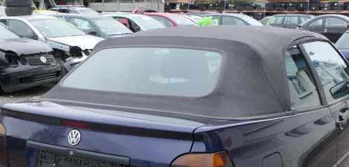 VW Golf 3 & 4 1E Cabrio Dach Scheibe Verdeck schwarz elektrisch - Mängel (180254)