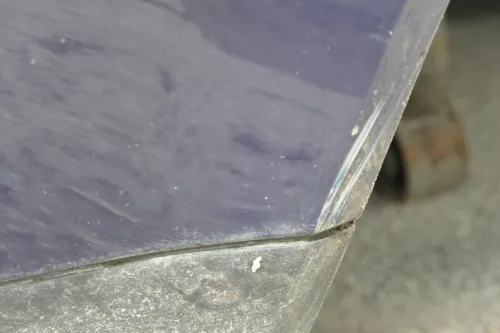 VW Golf 4 Limousine Stoßstange hinten Heckstoßstange Stoßfänger blau LB5N (180272)