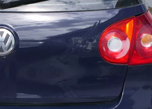 VW Golf 5 V Heckklappe hinten Kofferraumklappe mit Scheibe blau LA5G (180322)