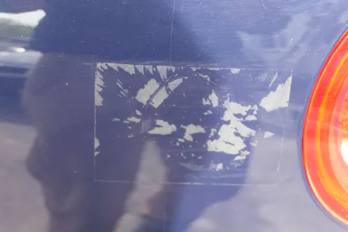 VW Golf 5 V Heckklappe hinten Kofferraumklappe mit Scheibe blau LA5G (180322)