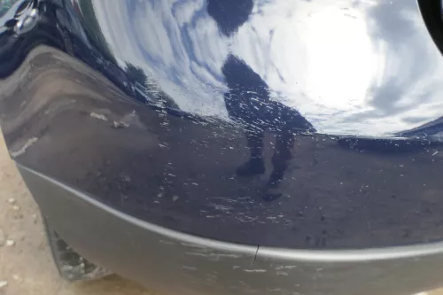 VW Golf 5 1K Limousine Stoßstange hinten Heckstoßstange blau LA5G (180323)