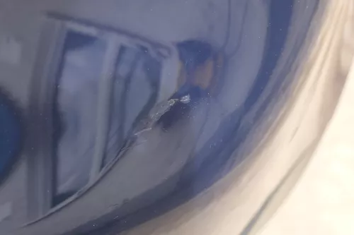 VW Golf 5 1K Limousine Stoßstange hinten Heckstoßstange blau LA5G (180323)