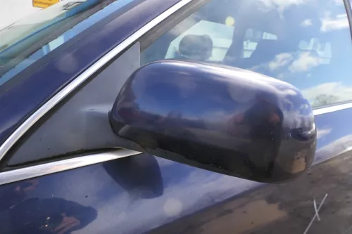 Audi A6 4B Spiegel Außenspiegel links elektrisch blau LZ5T + GLAS