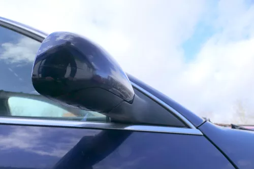 Audi A6 4B Spiegel Außenspiegel rechts elektrisch blau LZ5T + Glas (180523)