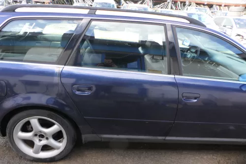 Audi A6 4B C5 Tür Türblatt hinten rechts blau LZ5T mit Rahmen (180533)