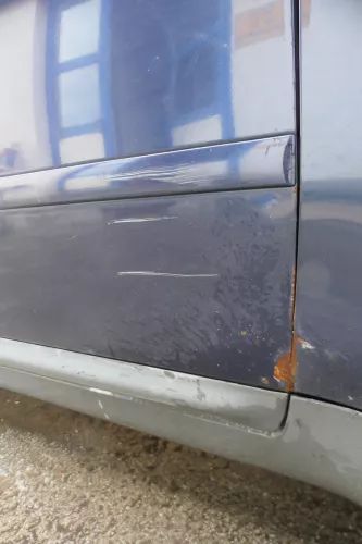 Audi A6 4B C5 Tür nur Türblatt vorne rechts Beifahrertür blau LZ5T (180534)