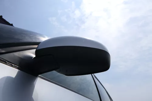 Fabia 5J elektrisch Spiegel Außenspiegel links mit Glas - silber grau LA7W (180761)