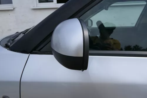 Fabia 5J elektrisch Spiegel Außenspiegel links mit Glas - silber grau LA7W (180761)