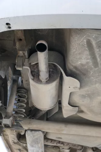 Skoda Fabia 6Y Auspuff Endtopf Rohr hinten 1,4 TDI original BMS BNV BNM BLS BSW