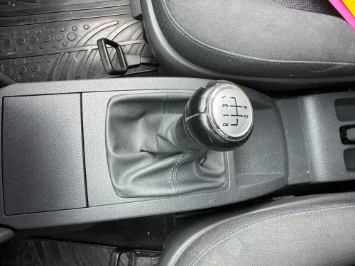 VW Polo 9N 9N3 Schaltknauf Schaltsack Schaltung 6Q1711113G United Leder schwarz (180798)