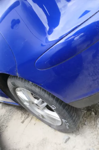 Seat Ibiza 6L Stoßstange Heckstoßstange hinten blau LS5G (180867)