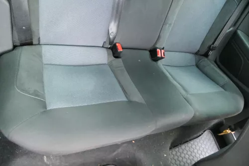 VW Polo 6R 6C Sitz Rückbank Sitzfläche Sitze 3 Punkt Gurt schwarz / titanschwarz (180963)