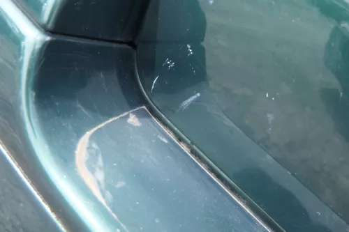 VW Golf 4 Bora Kombi Stoßstange hinten Heckstoßstange Stoßfänger grün LC6M (181041)