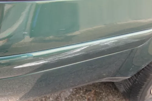 VW Golf 4 Bora Kombi Stoßstange hinten Heckstoßstange Stoßfänger grün LC6M (181041)