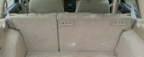 VW Golf 4 Bora Variant Kombi Sitz Rückbank Rücksitzbank hinten Sitze hellbeige (181046)