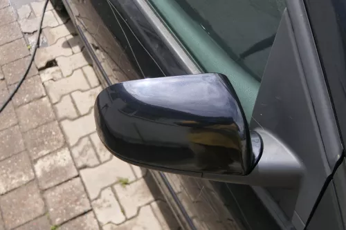 VW Polo 9N elektrischer Spiegel Außenspiegel rechts vorne schwarz LC9Z