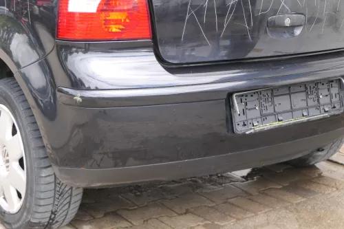 VW Polo 9N 9N3 Stoßstange Heckstoßstange hinten schwarz LC9Z (181126)