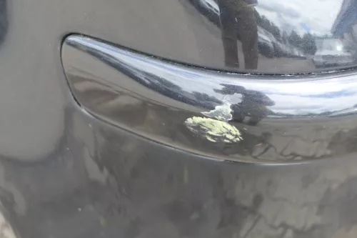 VW Polo 9N 9N3 Stoßstange Heckstoßstange hinten schwarz LC9Z (181126)