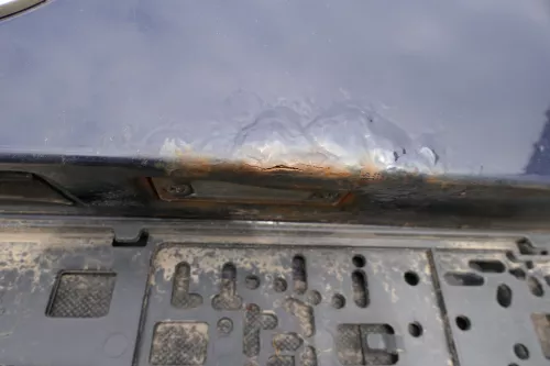 VW Golf Plus 5M Heckklappe hinten Kofferraumklappe Scheibe blau LA5G - Rost (181138)