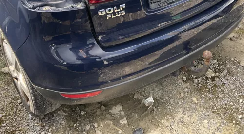 Golf 5 5M1 Plus Stoßstange hinten Heckstoßstange Stoßfänger blau LA5G PDC (181139)