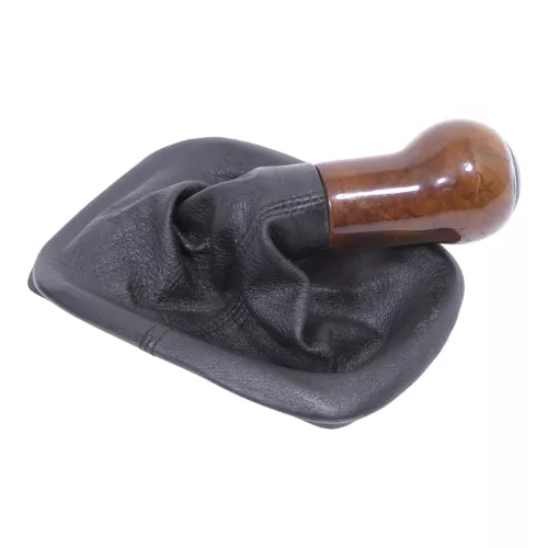 Golf 4 Bora Schaltknauf Schaltsack schwarz TDI Holz Dekor klein (181151)