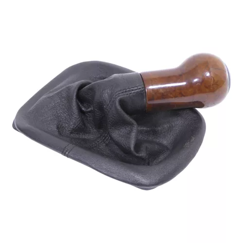 Golf 4 Bora Schaltknauf Schaltsack schwarz TDI Holz Dekor klein (181151)