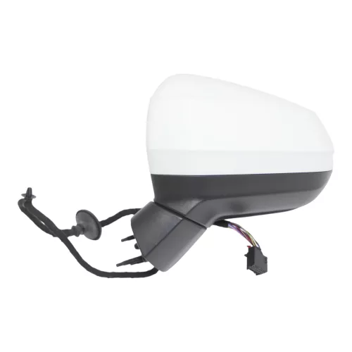 Q2 GA 81A Spiegel Außenspiegel links weiß LY9C anklappbar elektrisch +Glas  AZ1