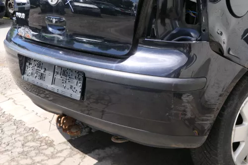 VW Polo 9N 9N3 Stoßstange Heckstoßstange hinten schwarz L041 (181214)