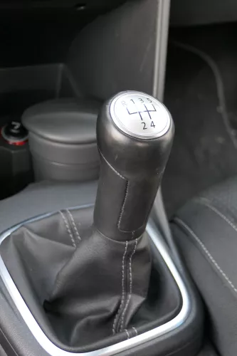 Polo 6R 6C Schaltknauf Schaltsack Schaltknüppel schwarz 5-Gang Leder  TOUR