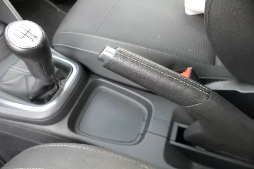 VW Polo 6R 6C Handbremse Feststellbremse Handbremshebel schwarz Leder schwarz