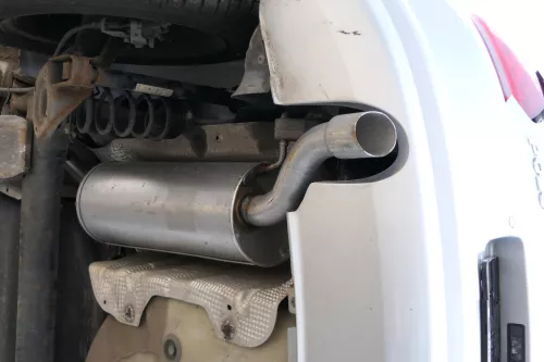 VW Polo 6R Auspuff Endschalldämpfer hinten + Mittelschalldämpfer