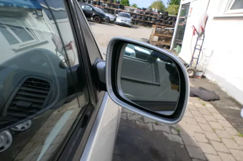 VW Lupo Arosa elektrischer Spiegel Außenspiegel rechts silber LA7W grau (181281)