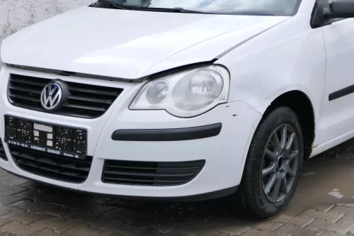 VW Polo 9N3 Stoßstange vorne Frontstoßstange Stoßfänger weiß LB9A (181297)