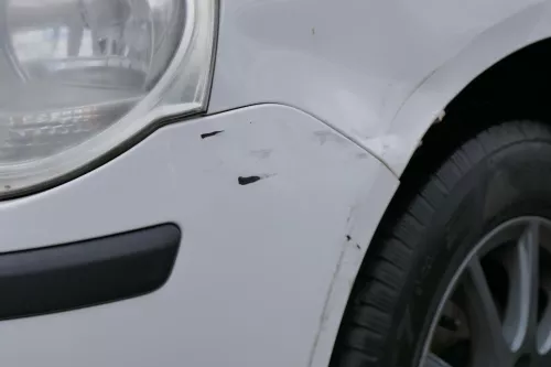 VW Polo 9N3 Stoßstange vorne Frontstoßstange Stoßfänger weiß LB9A (181297)