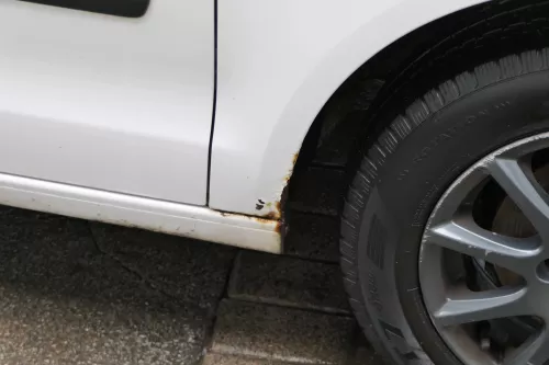 VW Polo 9N3 Kotflügel vorne rechts weiß LB9A (181298)