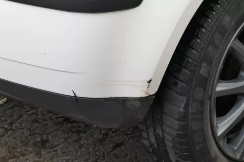 VW Polo 9N 9N3 Stoßstange Heckstoßstange hinten weiß LB9A (181303)