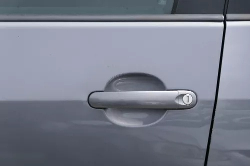 VW Golf Plus 5M Türblatt Tür vorne links Fahrertür grau LA7T + Rahmen (181334)