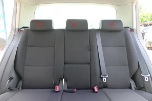 VW Golf 5M Plus Sitze Rückbank Rücksitzbank Lehne hinten schwarz(ohneKopfstützen