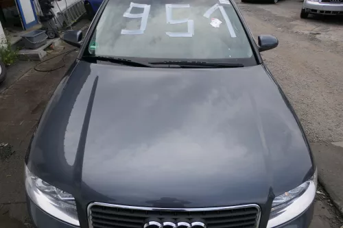 Audi A4 B6 8E Motorhaube Haube Klappe grau LX7Z +Grill