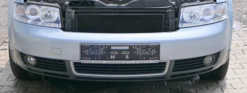 Audi A4 8E B6 Kombi Avant Stoßstange vorne mit Spoiler blau LY7R (181464)